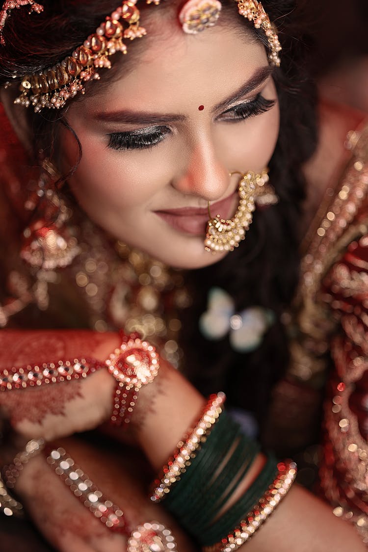 A Woman Wearing Jewelry 