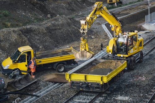 Free stock photo of action, builder, bulldozer