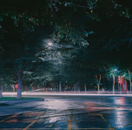 Empty Street in a City at Night · Free Stock Photo