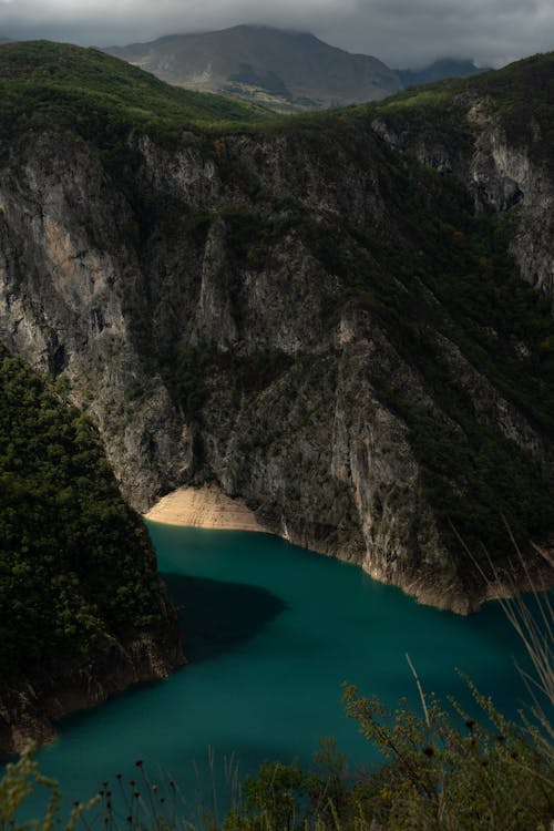 垂直拍摄, 山, 峽谷 的 免费素材图片