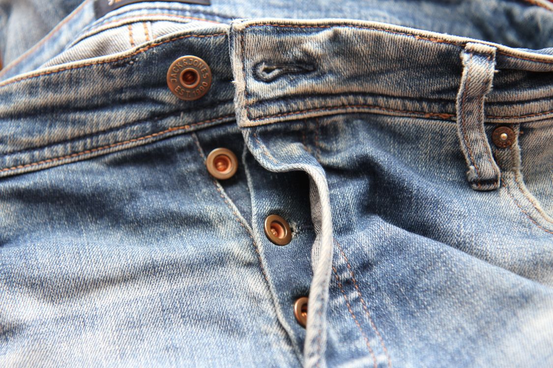 Photo of Denim Jeans with Buttons · Free Stock Photo