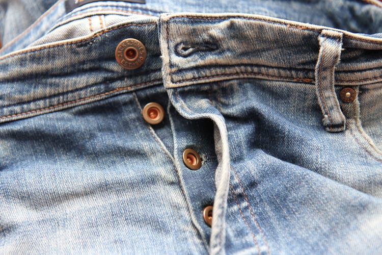 Photo Of Denim Jeans With Buttons