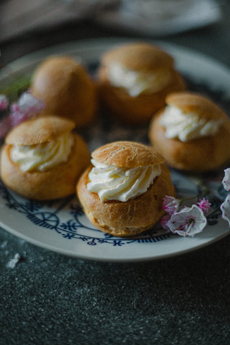 Close Up Of Choux Buns