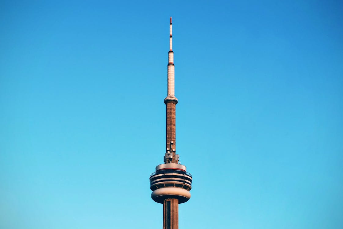 Imagine de stoc gratuită din arhitectură, cer senin, CN Tower