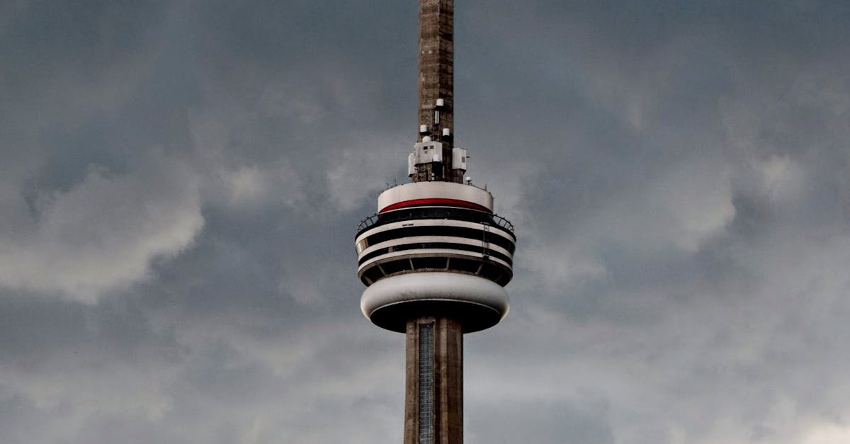 Cn Tower Under Cloudy Sky