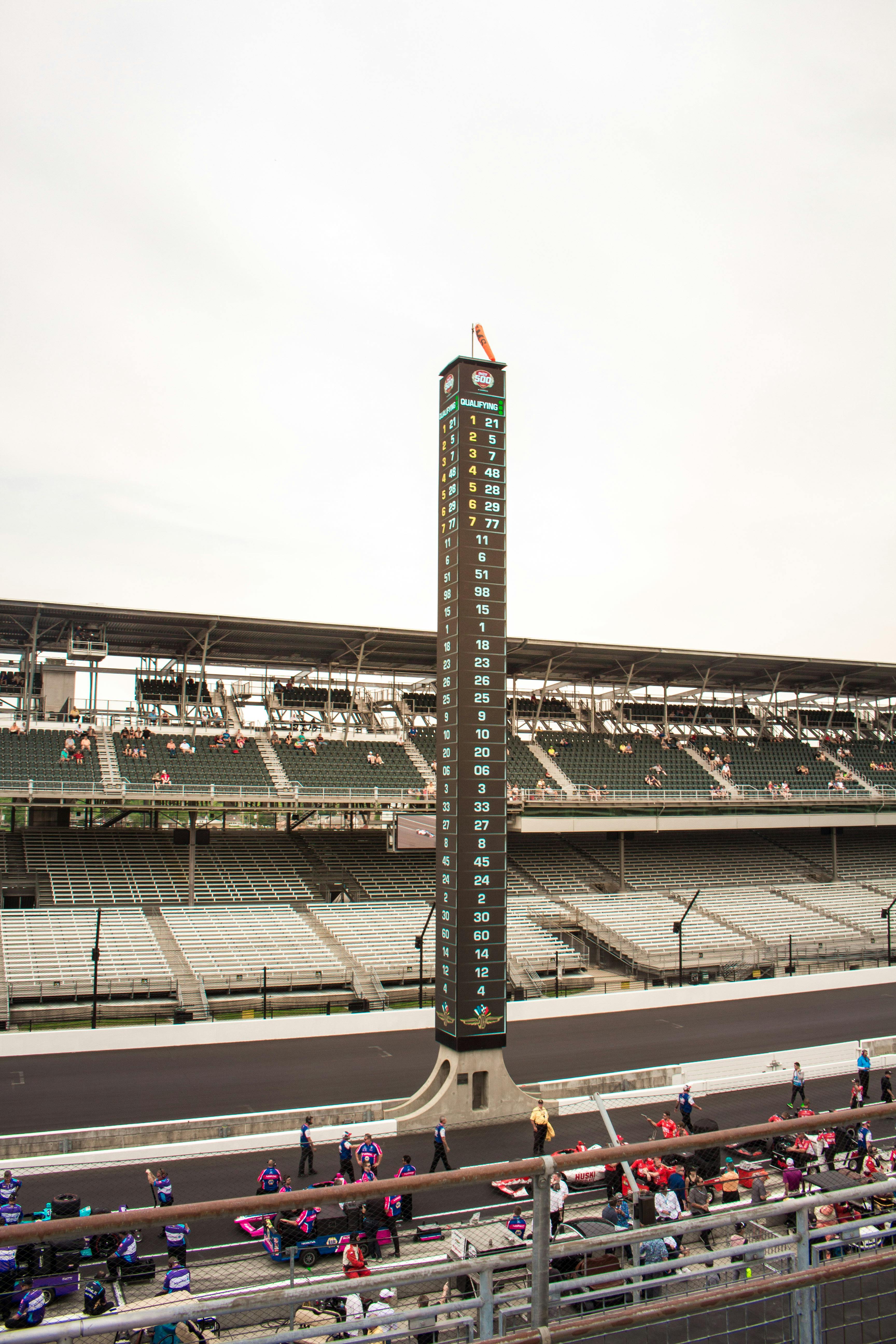 indy500 race car indianapolis motor speedway pole score board