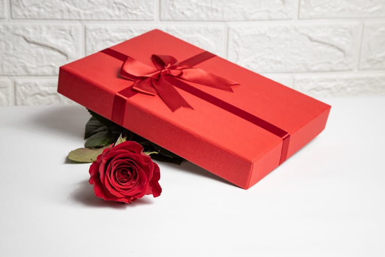 Red Rose And A Present 