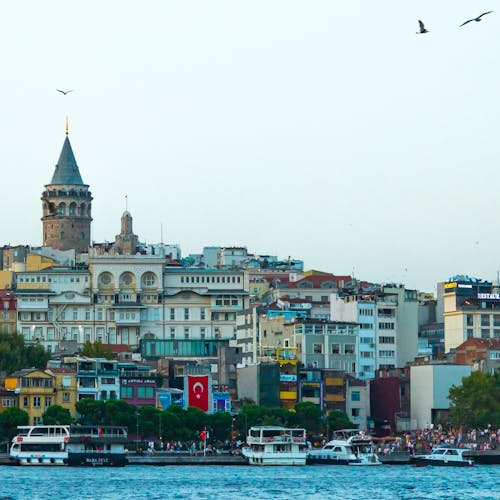 View of the Buildings in Istanbul, Turkey 