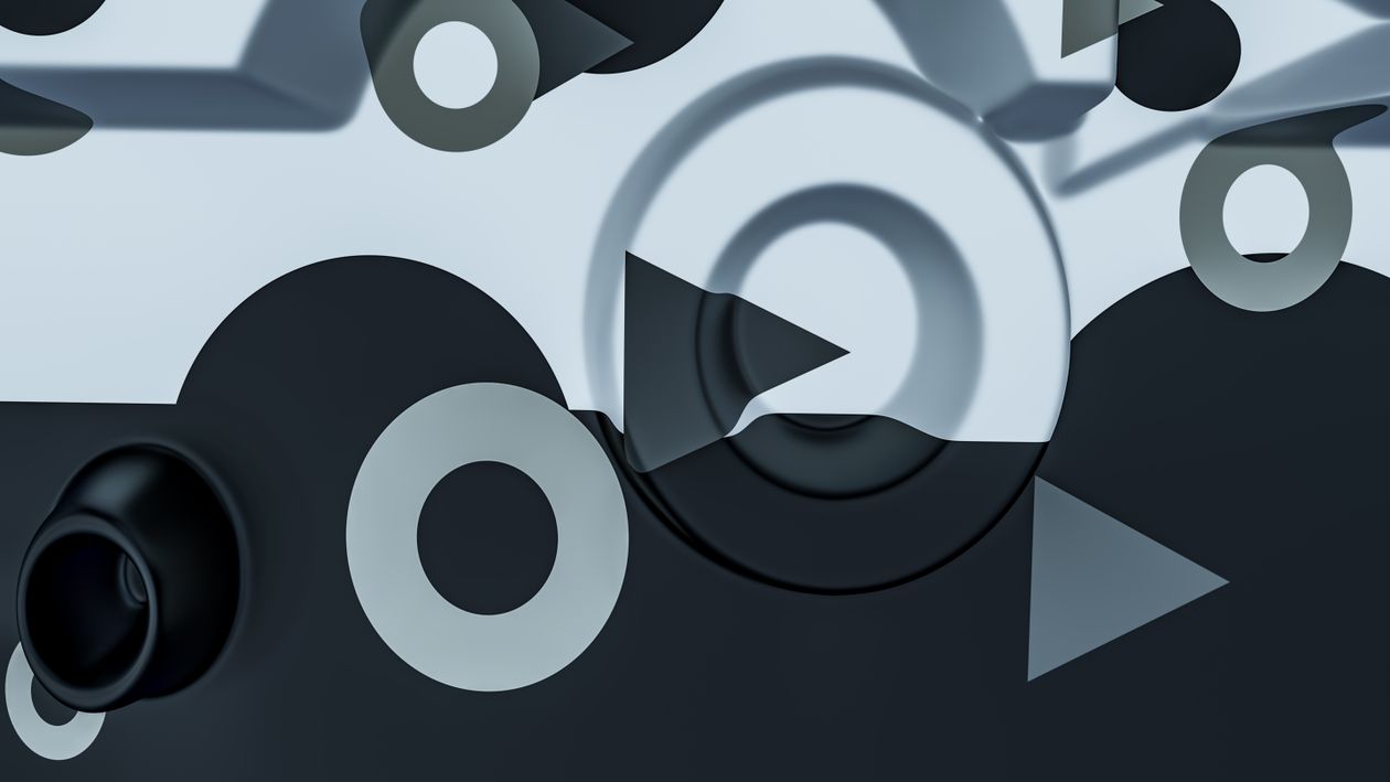 Black and White Geometric Shapes · Free Stock Photo