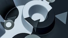 Black and White Rounds in Cgi