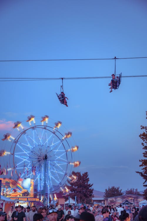 Amusement Park in Evening