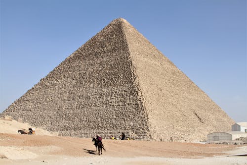 Pyramid in Egypt under Blue Sky 