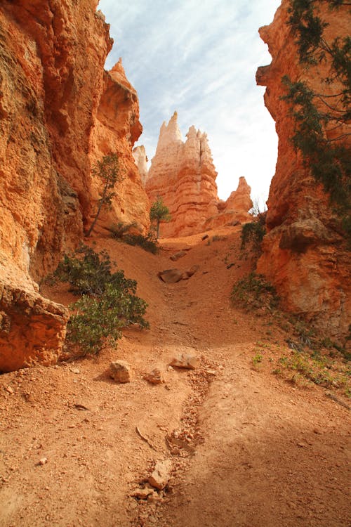 Scenic Stone Mountain in Canyon at Bryce Canyon National Park, Utah USA