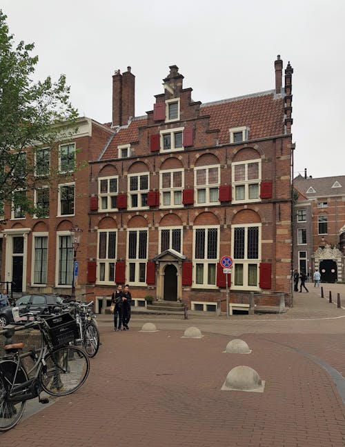 The Huis aan de Drie Grachten, a 17th-century Canal House in Amsterdam, Netherlands 