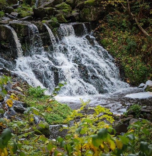 Photo of a Waterfall in Autumn