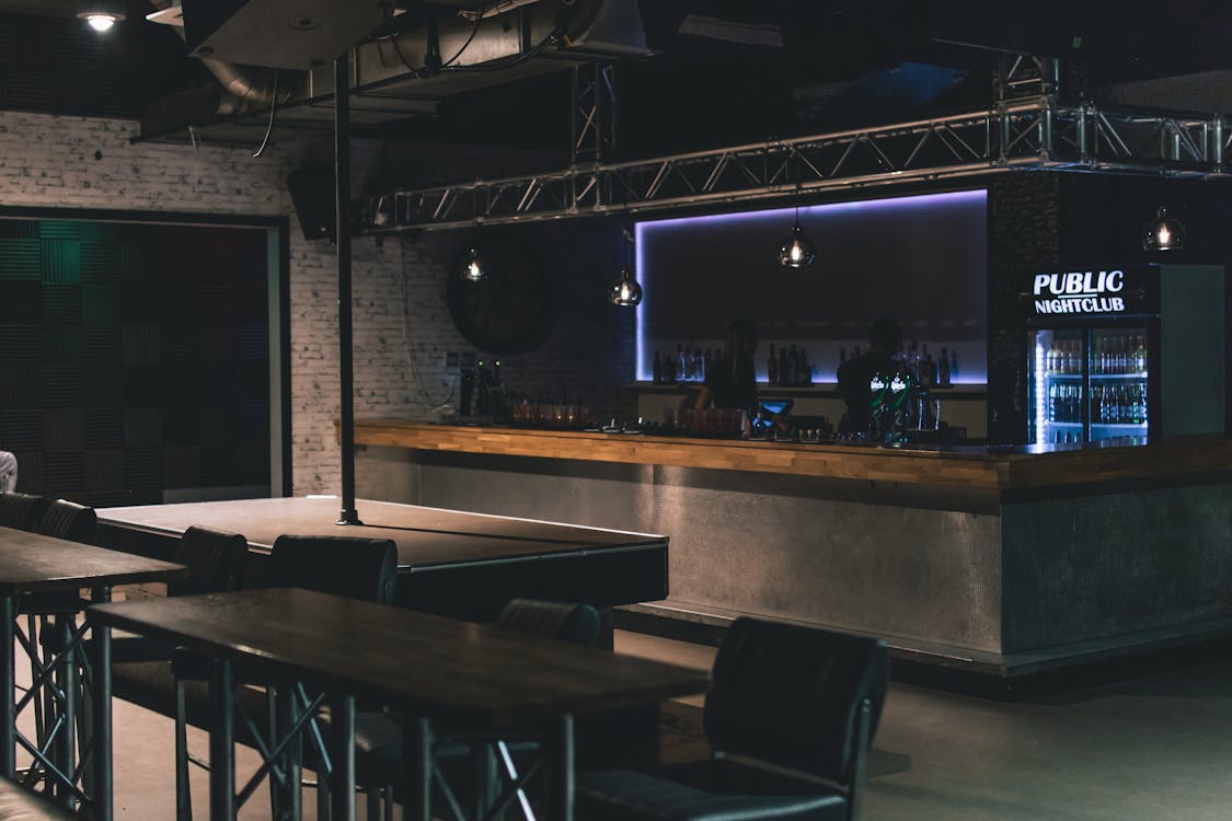 Bar Interior during Nighttime