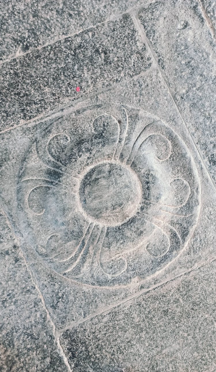 Stone Pavement With Carving