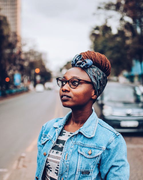 Woman Standing on Road