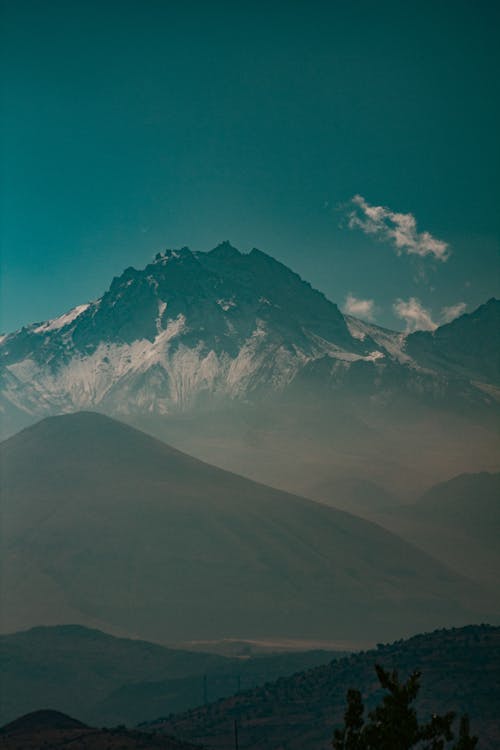 Mountain Valley Covered with Fog 