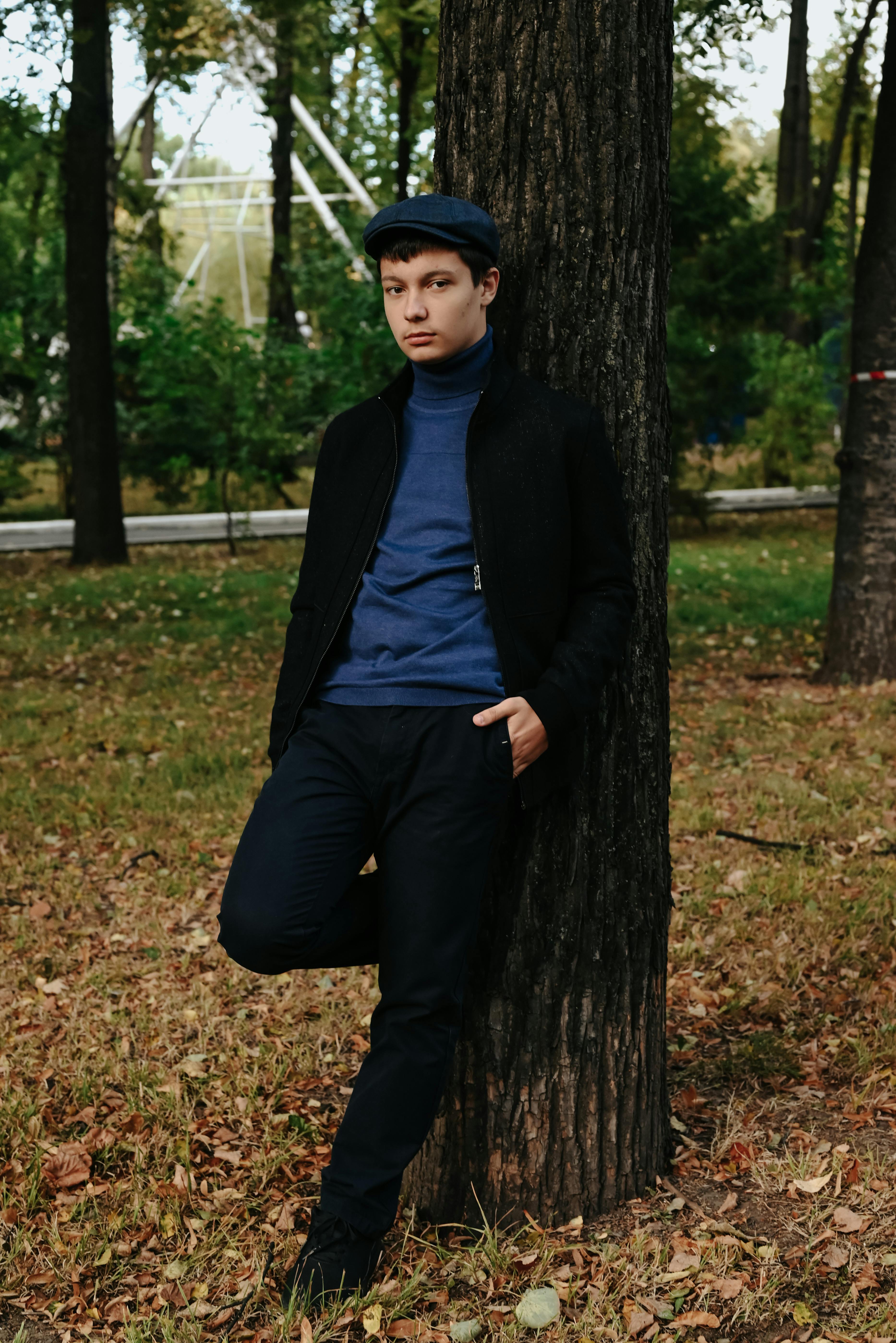 Man Wearing Turtleneck with Blazer and Black Pants · Free Stock Photo