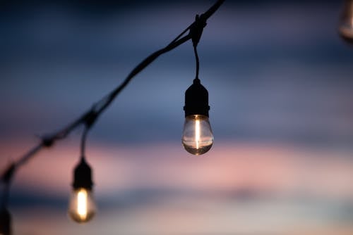 Close Up Shot of a Light Bulb