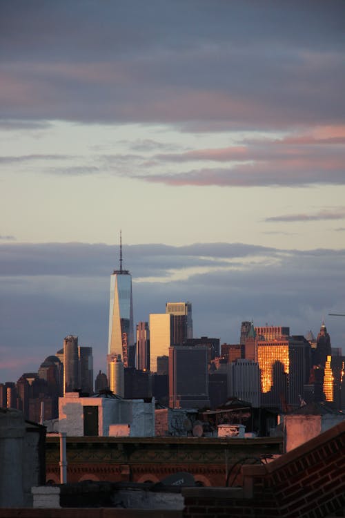 New York Skyscrapers at Sunset