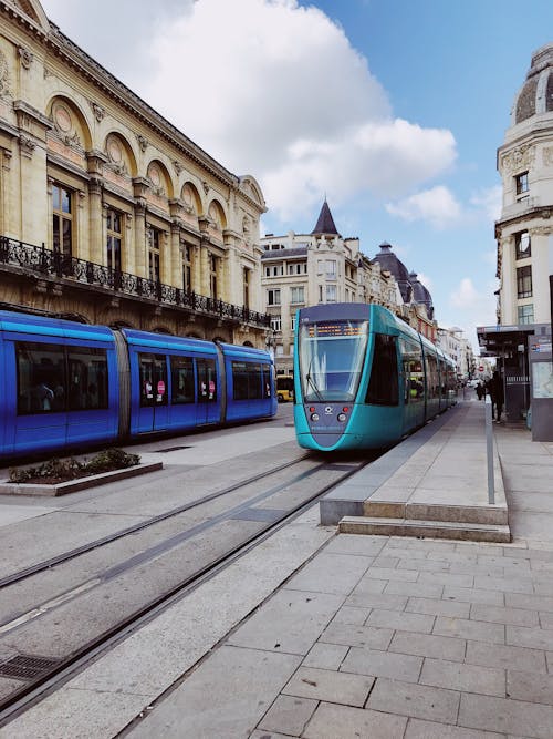 Trams in Reims in France