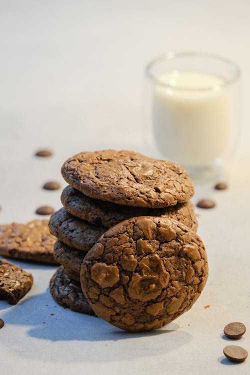 Gratis stockfoto met chocolade, cookies, detailopname