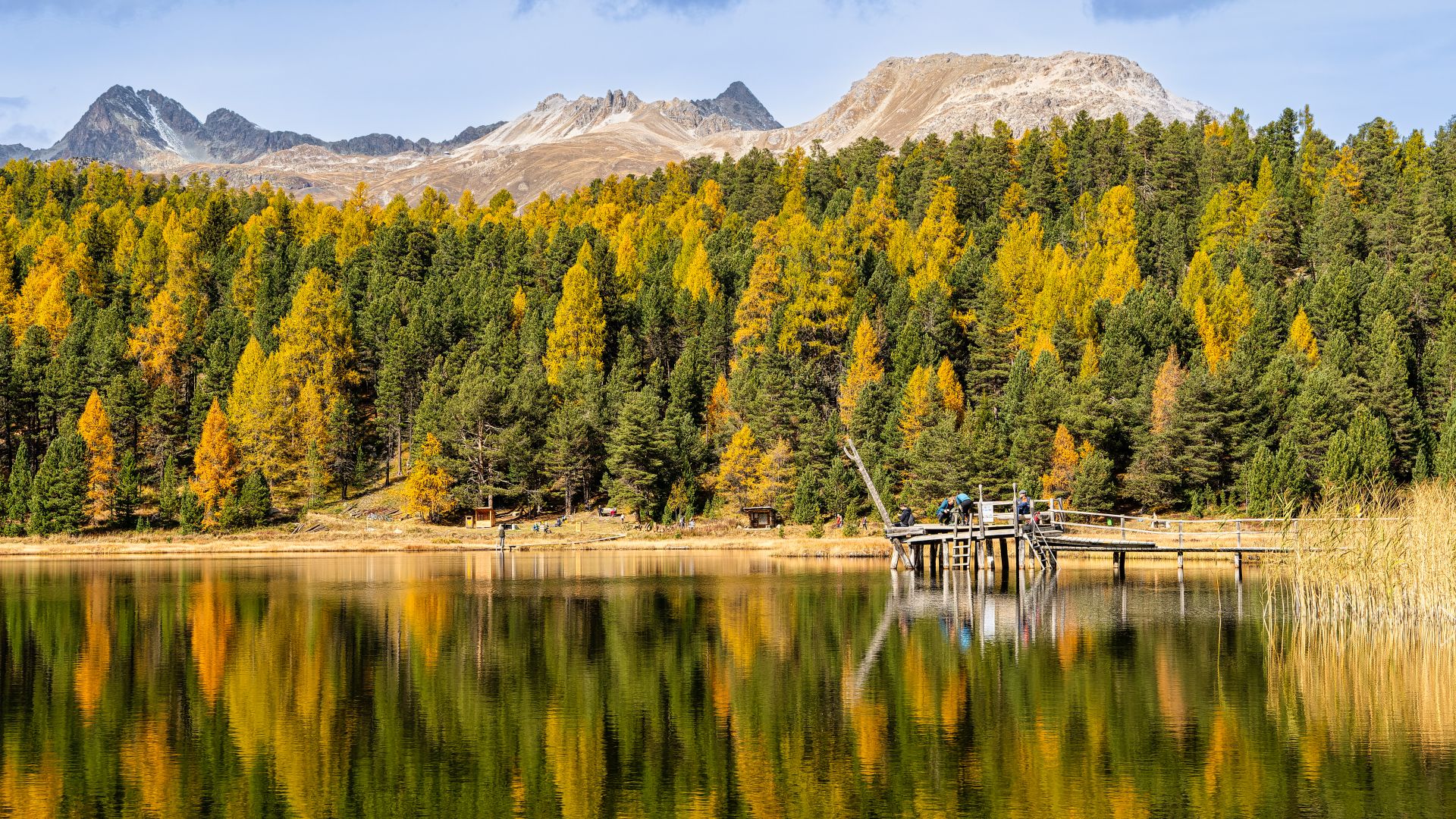 Lake St Moritz Quiet Side