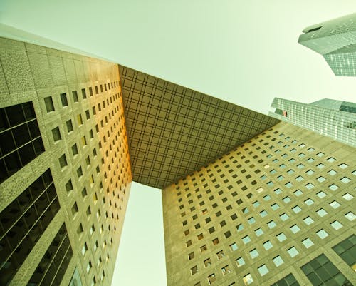 Free Modern Architectural High Rise Design of Buildings Stock Photo