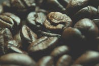 芳香烘焙咖啡豆纹理丰富的详细特写