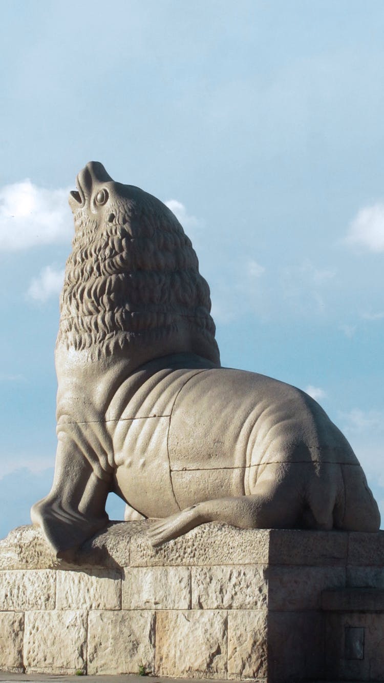 Iconic Sea Lion Sculpture In Mar Del Plata, Argentina
