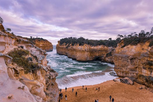 Explore the breathtaking cliffs and sea at a scenic gorge, perfect for nature lovers.