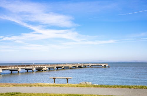 Free Photo of a Pier Near the Sea Stock Photo