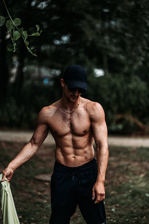 A Topless Muscular Man