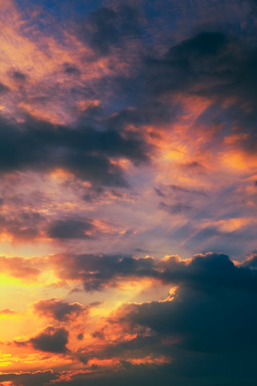 Безкоштовне стокове фото на тему «вертикальні постріл, Захід сонця, небо»