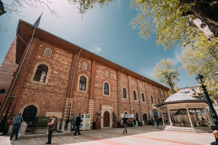 Arap Mosque Facade In Istanbul, Turkey 