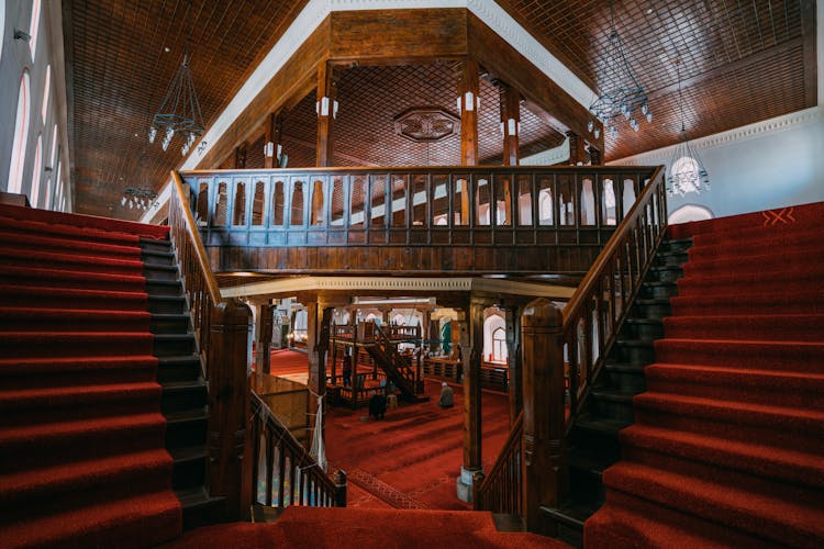 Stairways Inside The Arab Mosque