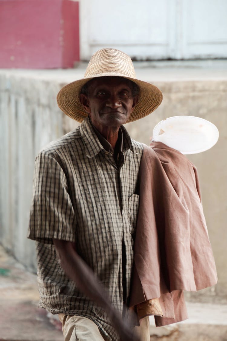 Portrait Of Elderly Man In Hat