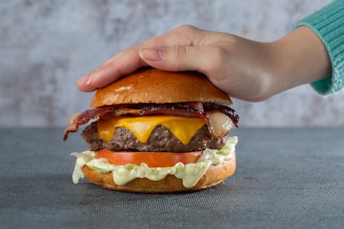 Ingyenes stockfotó bacon, élelmiszer, hamburger témában