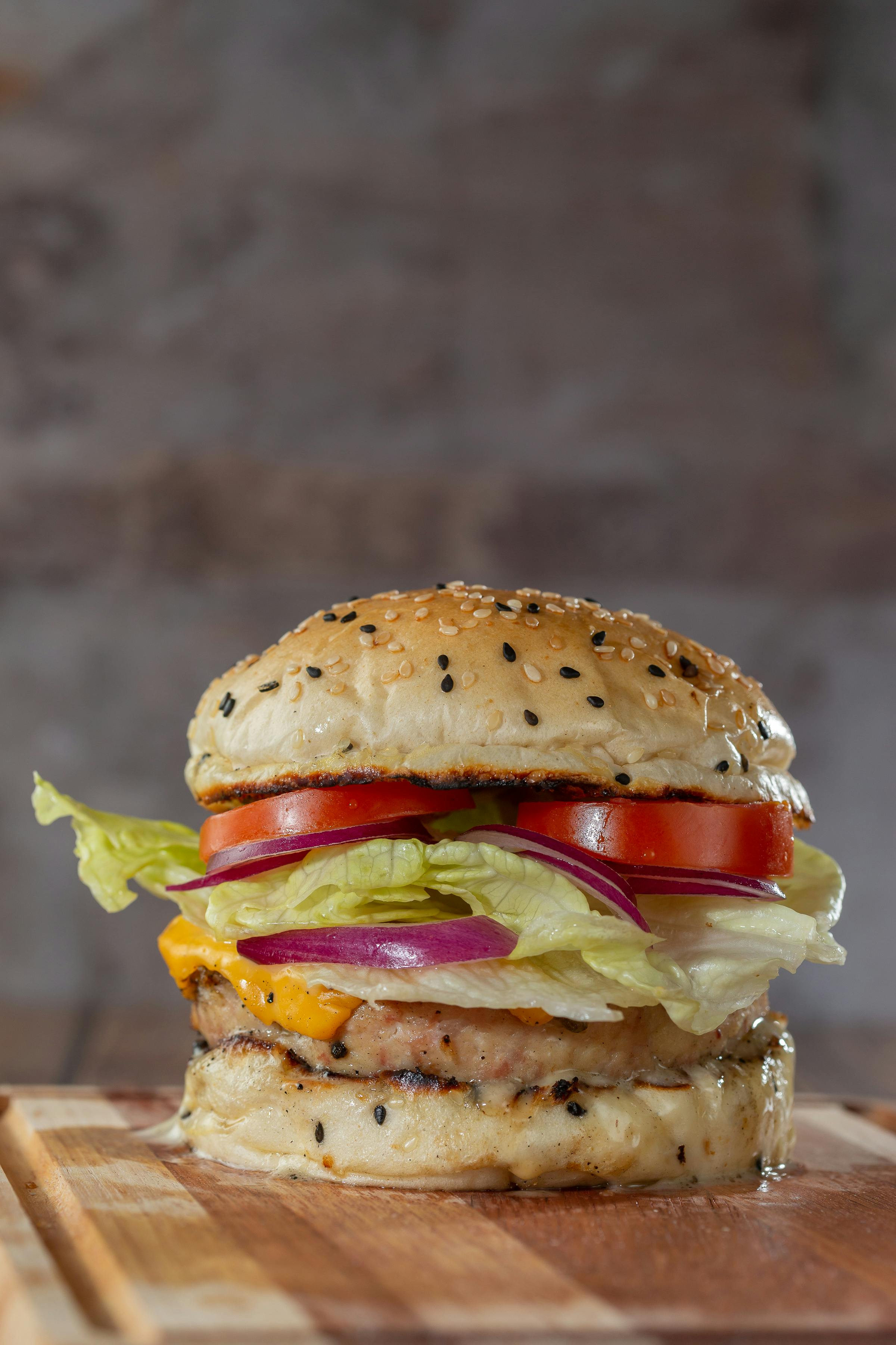 Close-up of a Burger · Free Stock Photo