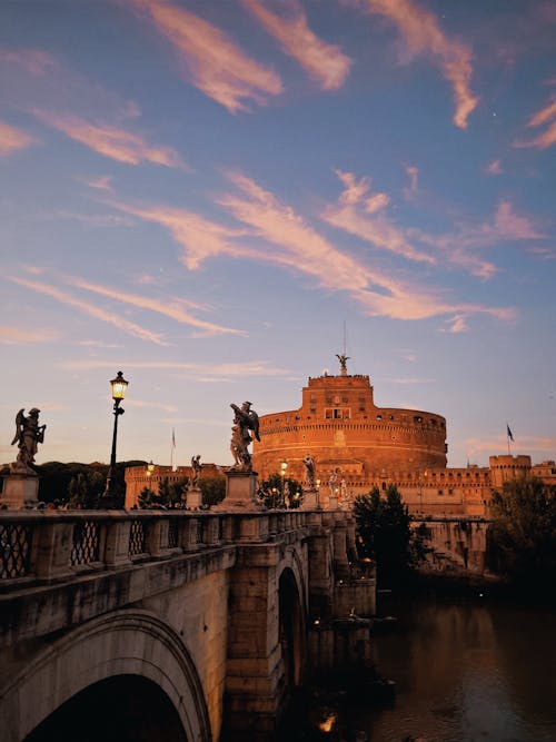คลังภาพถ่ายฟรี ของ castel sant'angelo, กรุงโรม, ที่โดดเด่น