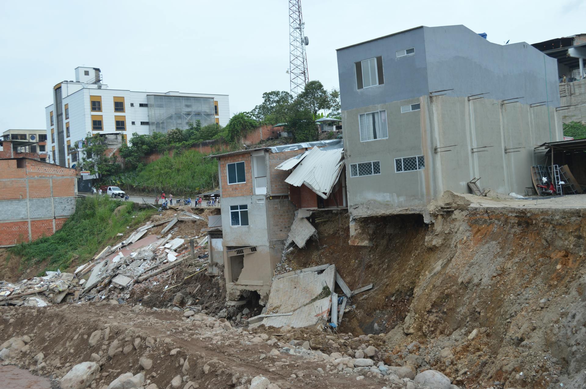 Collapsed Buildings in a City