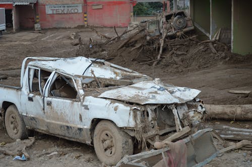 Cars Destroyed by Avalanche