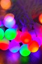 Turned-on String Light Bulb