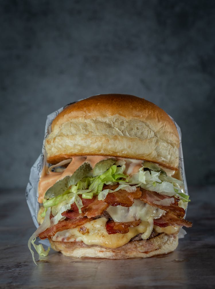 Close-up Of A Burger 