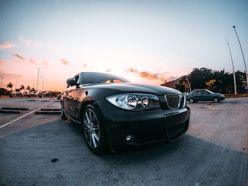 Black Bmw Car in the Parking lot