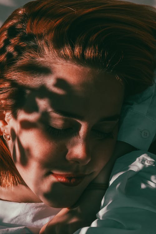 Photo of a Sleeping Woman