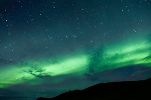 Foto stok gratis artis, astrofotografi, aurora borealis