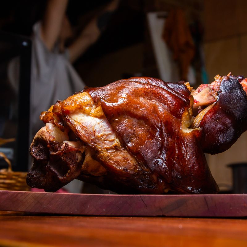 Roasted Ham with Brown Sugar Glaze